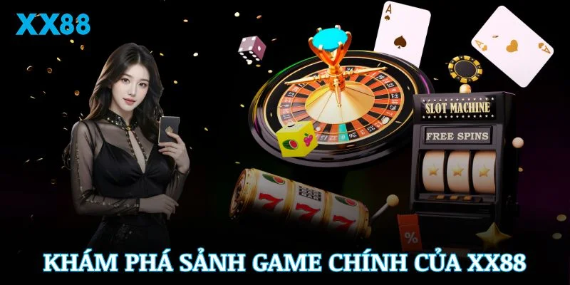 Khám phá sảnh game chính của XX88 để phút giây giải trí đa dạng